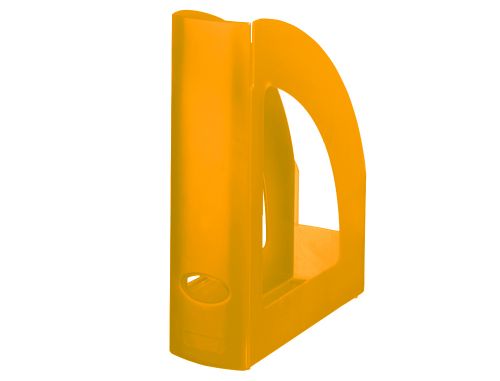 Porta revistas plastico q-connect laranja translucido , Liderpapel , 43603 , 5705831042155